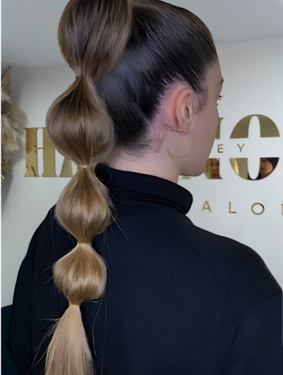 10. Bubble Ponytail
