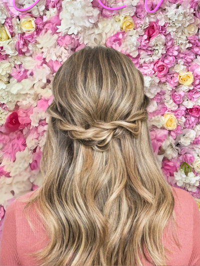 6. Half-Up, Half-Down with Braids