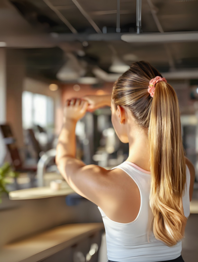 Hair extension care: Before your workout: