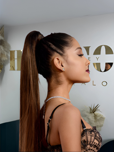 3. Ariana Grande’s High Ponytail