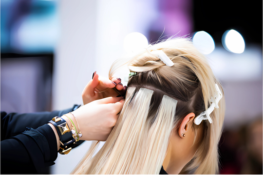 Hair Extension Lifespan: Tape-In Extensions