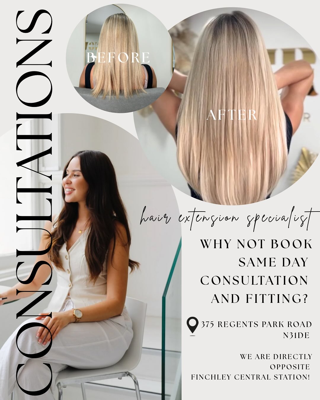 Contact Hair Nova Salon in Finchley for professional hair extension services