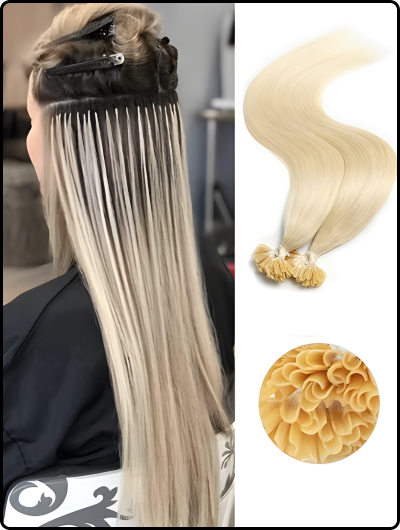 Fusion or Pre-Bonded Hair Extensions