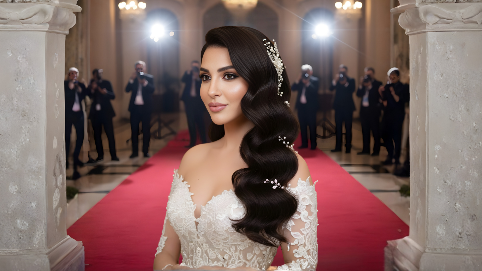 Glamorous Bridal Hairstyles with Extensions for a Red-Carpet Feel