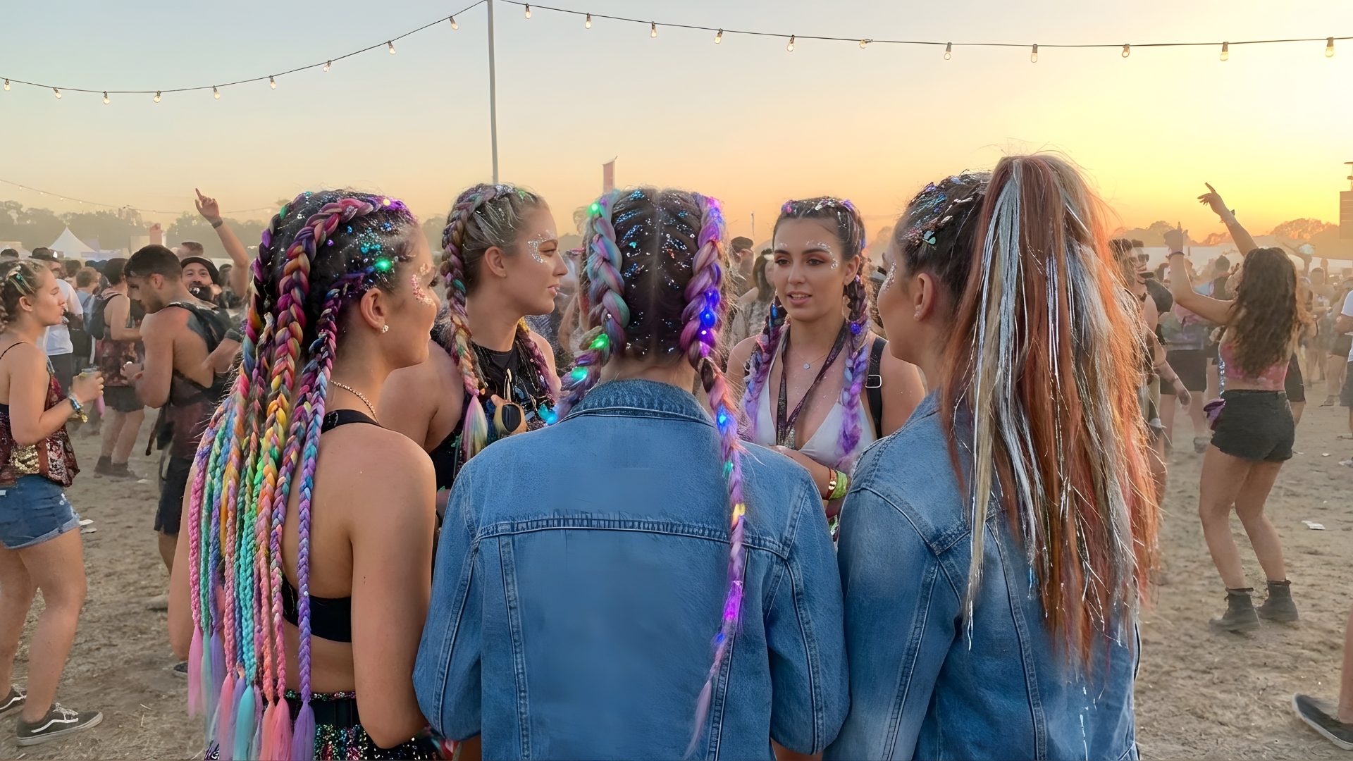 Festival Hairstyles with Extensions That Last All Day and Night