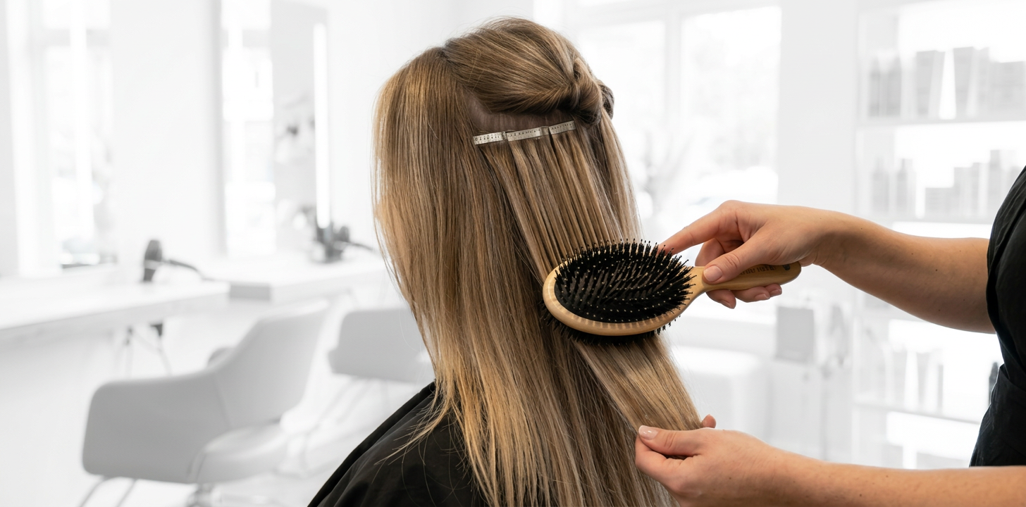 Tape-in hair extension aftercare routine at Hair Nova Finchley