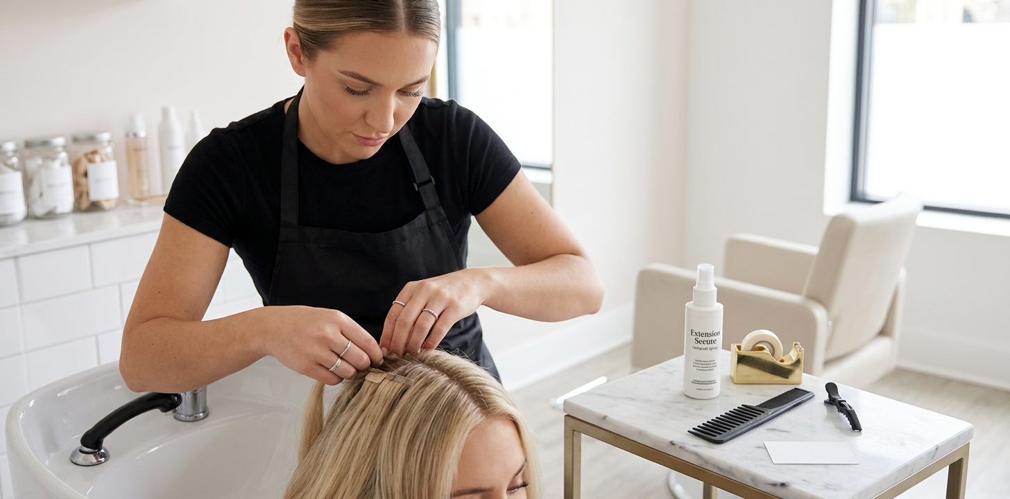 Hair extension maintenance refit appointment at Hair Nova Finchley