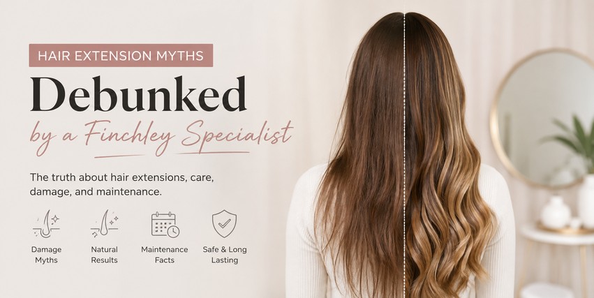 Natural undetectable hair extensions at Hair Nova Finchley debunking myths