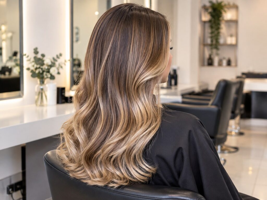 balayage result North London salon