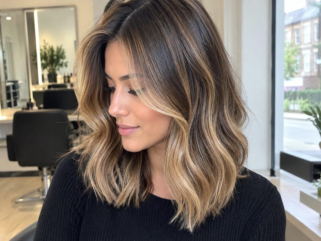 balayage blow dry finish HairNova Finchley